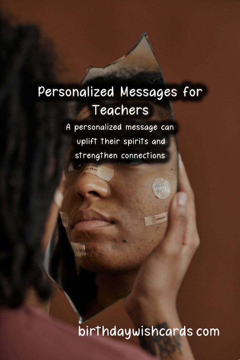 Creative Personalized Message Ideas for Teachers