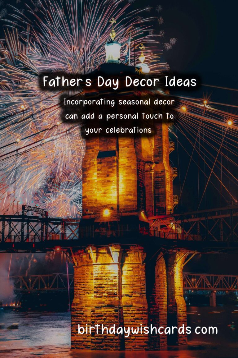 Creative Seasonal Decor Ideas for Father's Day