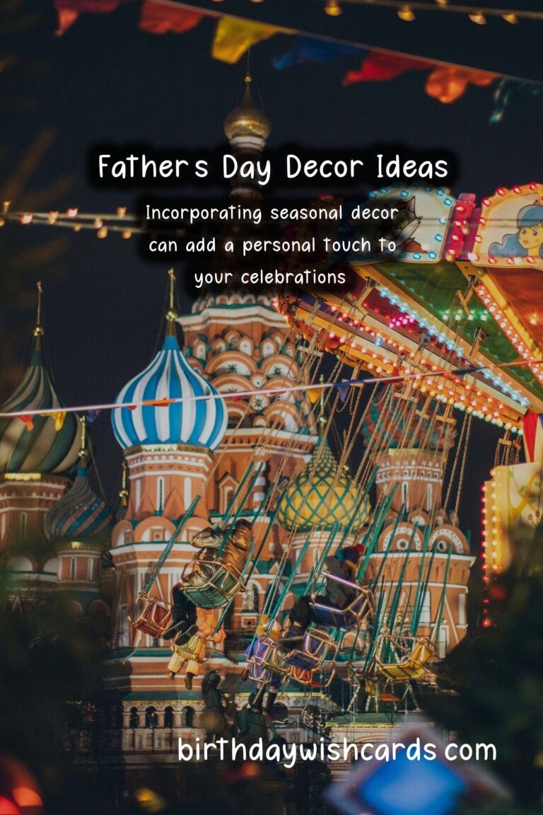 Creative Seasonal Decor Ideas for Father's Day