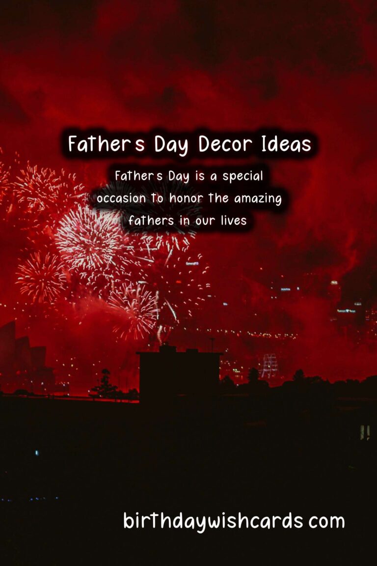Creative Seasonal Decor Ideas for Father's Day