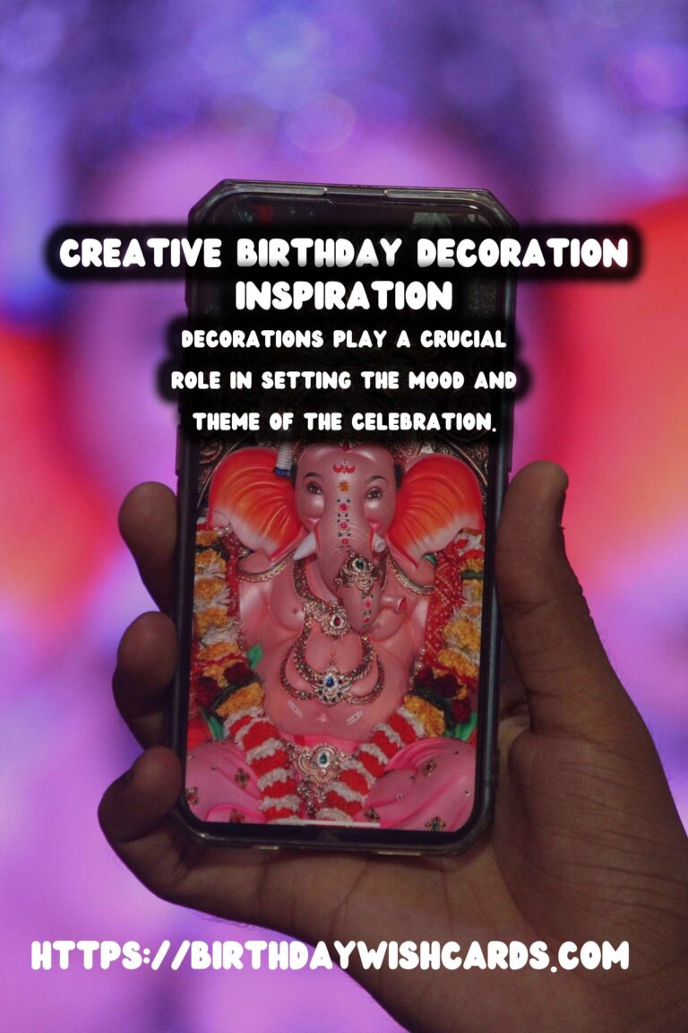 Creative Ways to Design Birthday Decorations