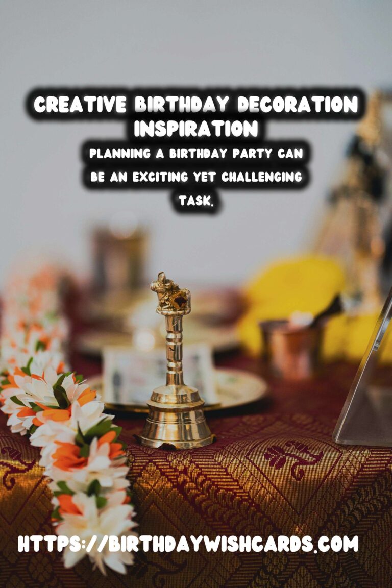 Creative Ways to Design Birthday Decorations