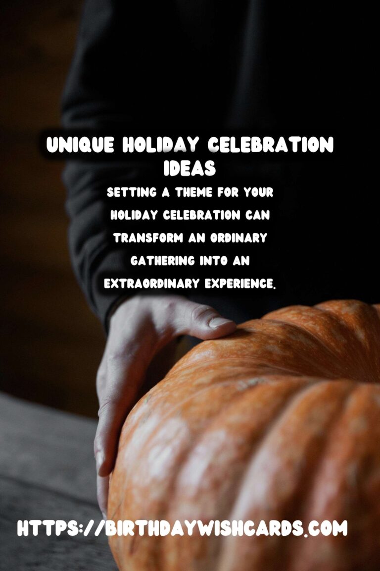 Creative Ways to Design Holiday Celebration Ideas