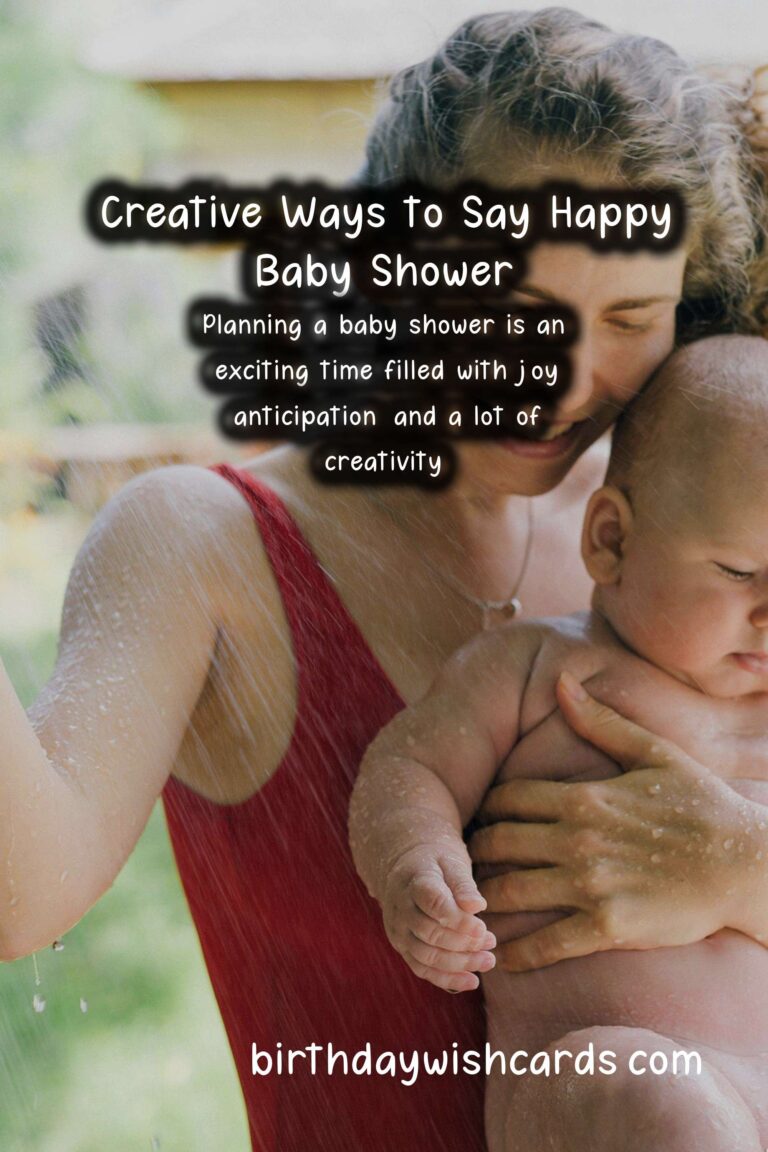 Creative Ways to Say Happy Baby Shower