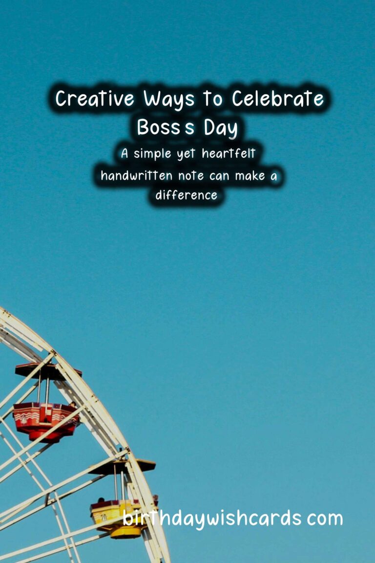 Creative Ways to Say Happy Boss’s Day