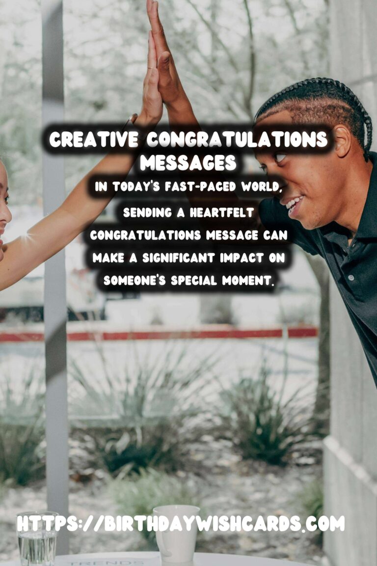 Creative and Affordable Personalized Congratulations Messages