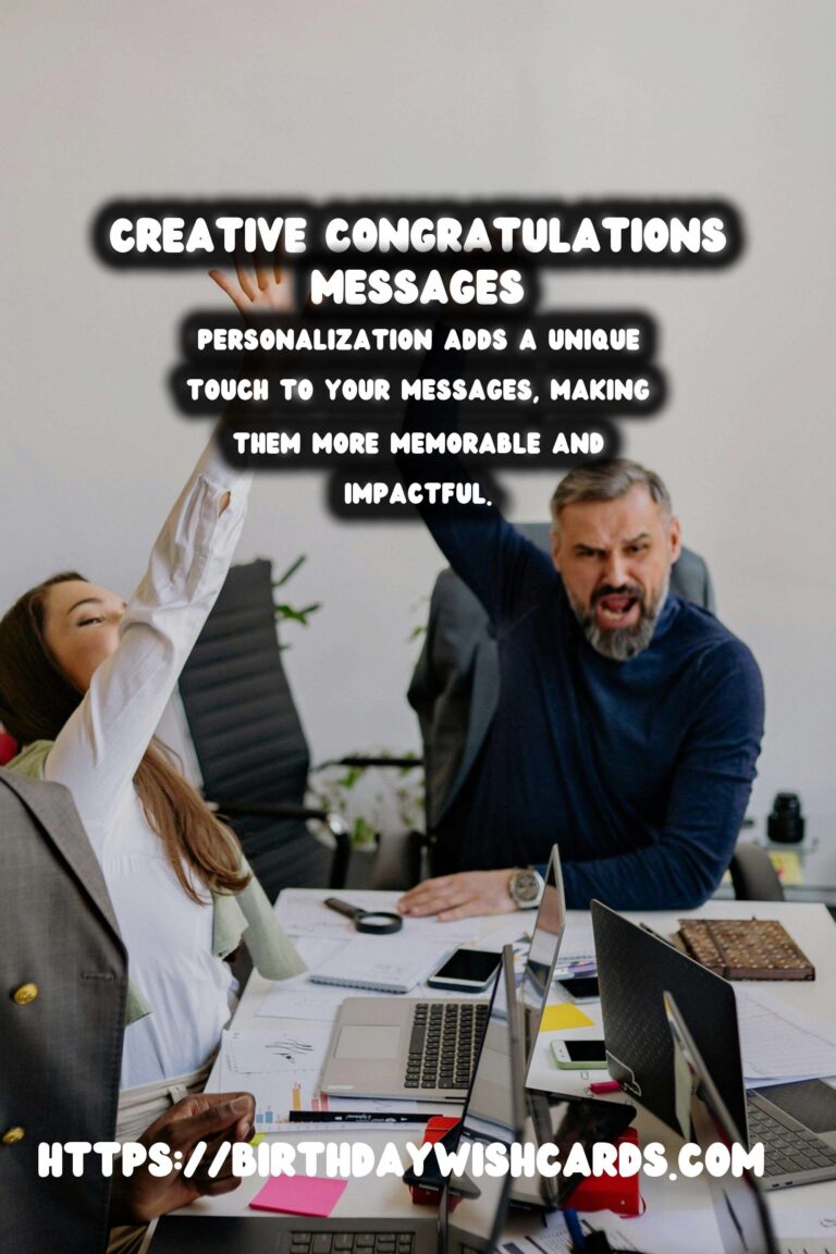 Creative and Affordable Personalized Congratulations Messages