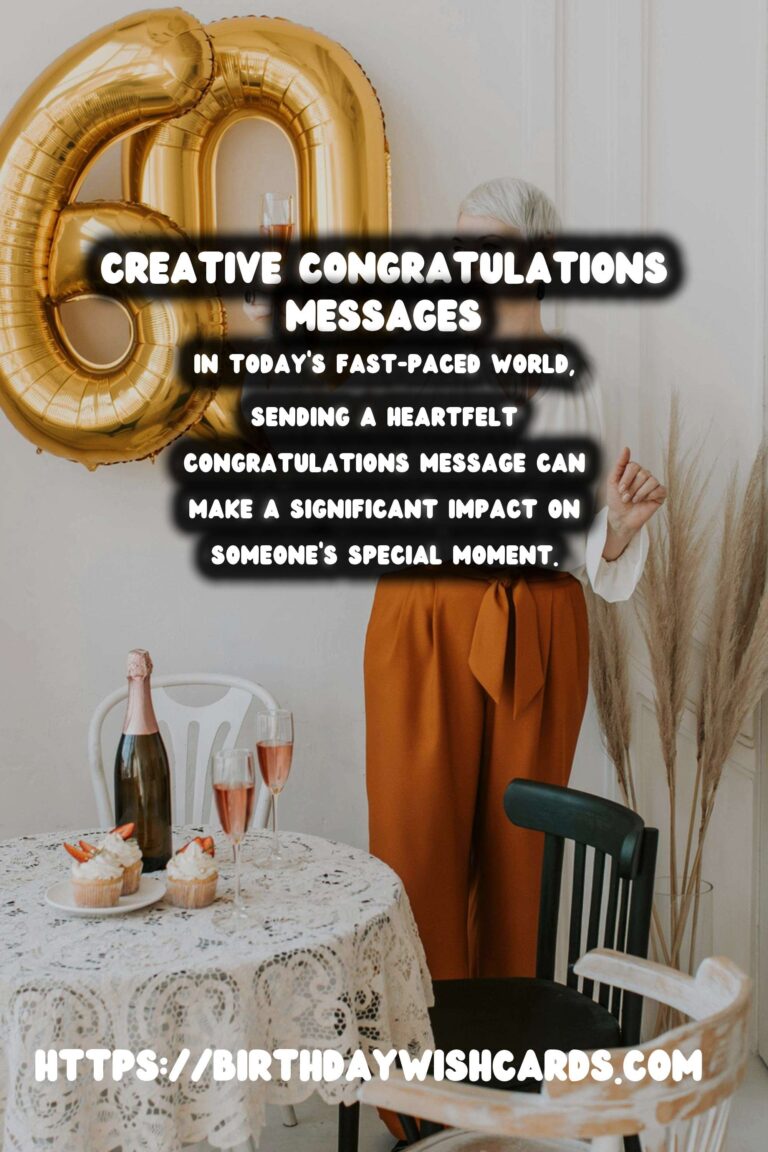 Creative and Affordable Personalized Congratulations Messages