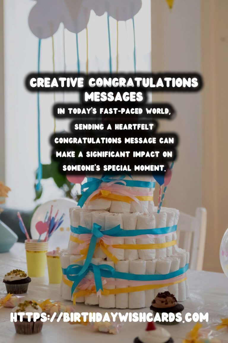 Creative and Affordable Personalized Congratulations Messages
