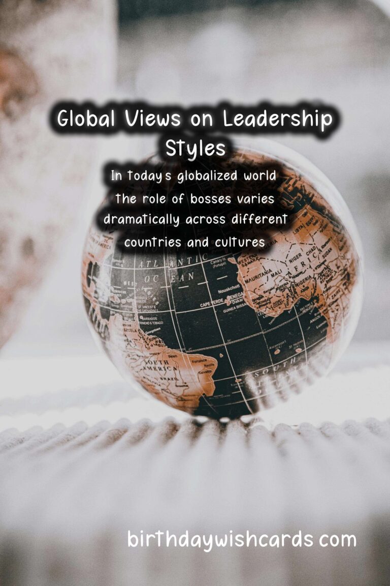 Cultural Perspectives on Bosses: Observations from Around the World