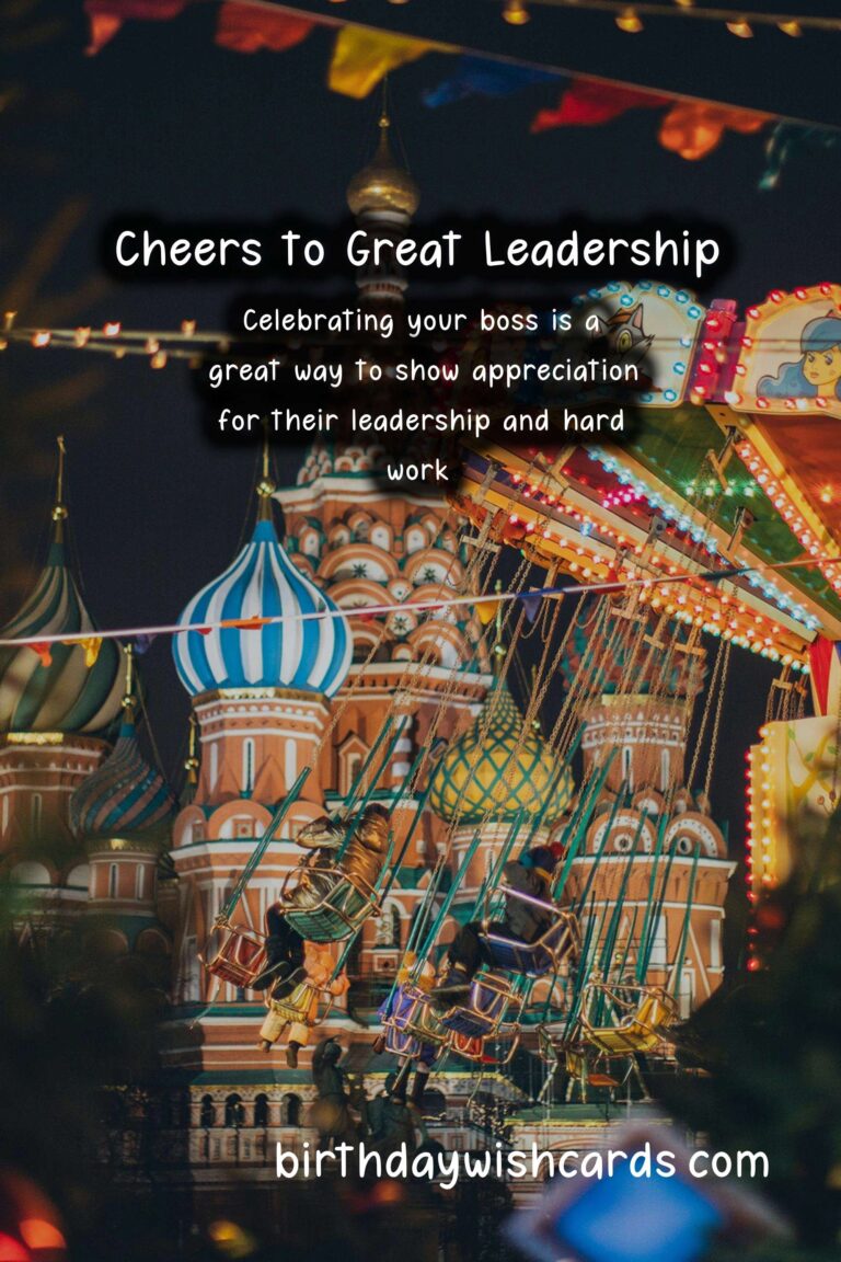 Delicious Drinks to Celebrate Bosses