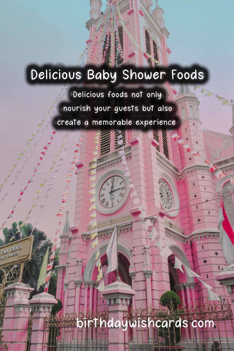 Delicious Foods Associated with Baby Showers