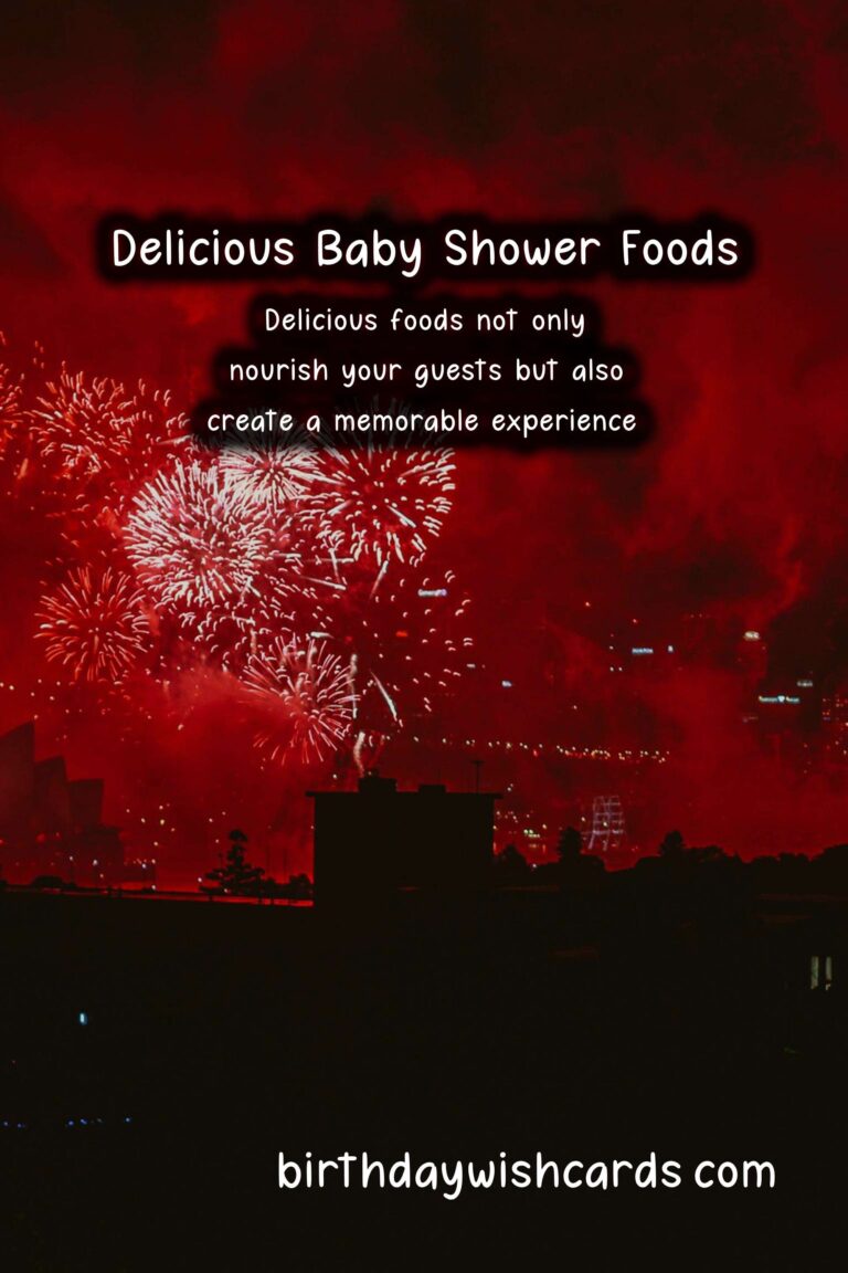 Delicious Foods Associated with Baby Showers