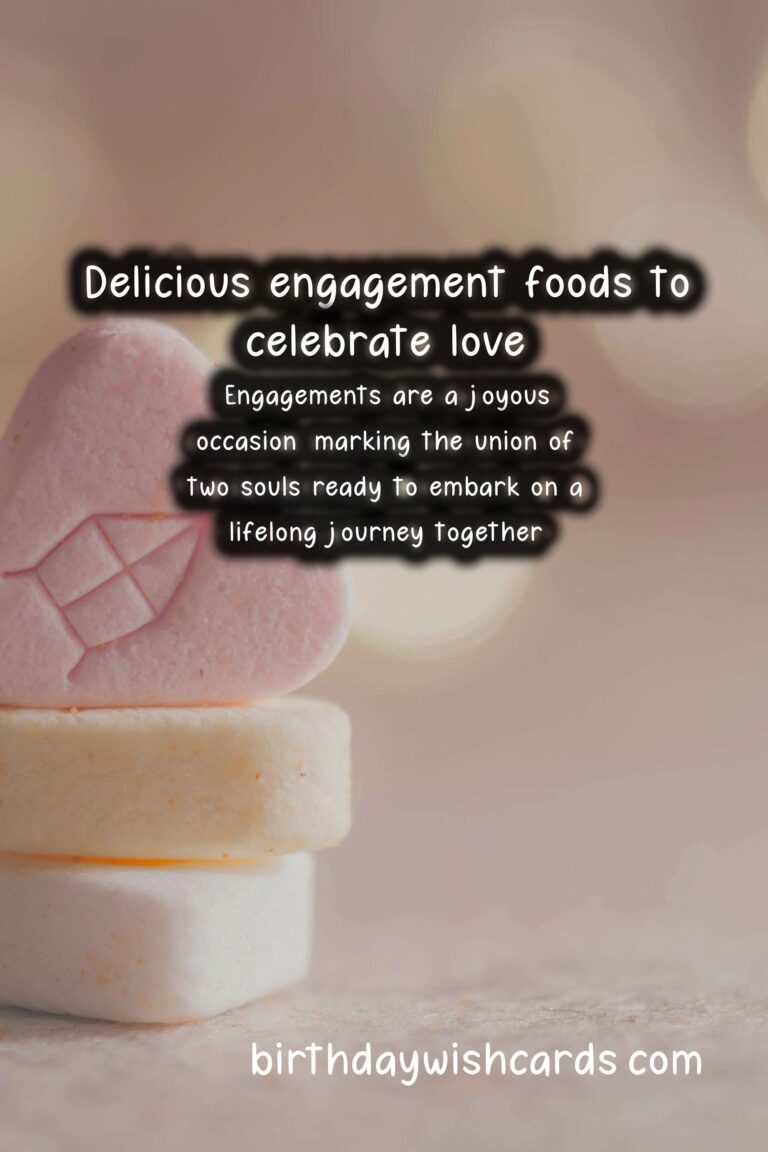 Delicious Foods Associated with Engagement: A Culinary Celebration