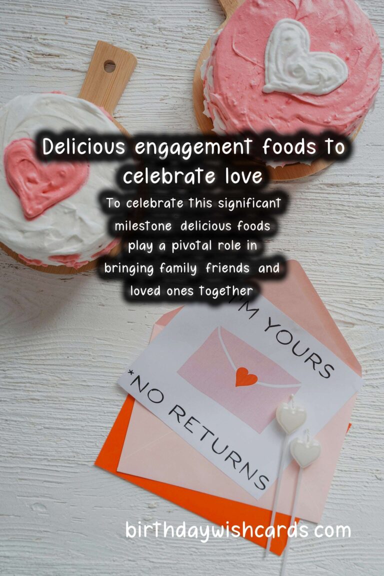 Delicious Foods Associated with Engagement: A Culinary Celebration