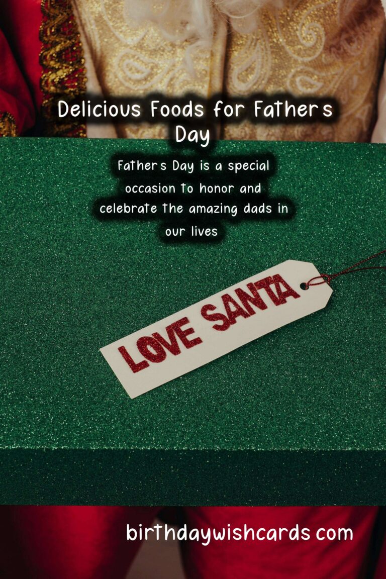 Delicious Foods Associated with Father's Day