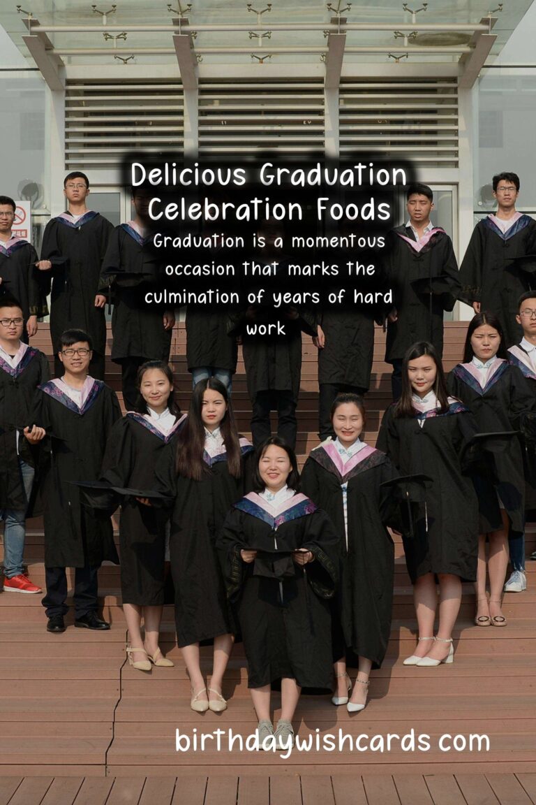 Delicious Foods Associated with Graduation Celebrations