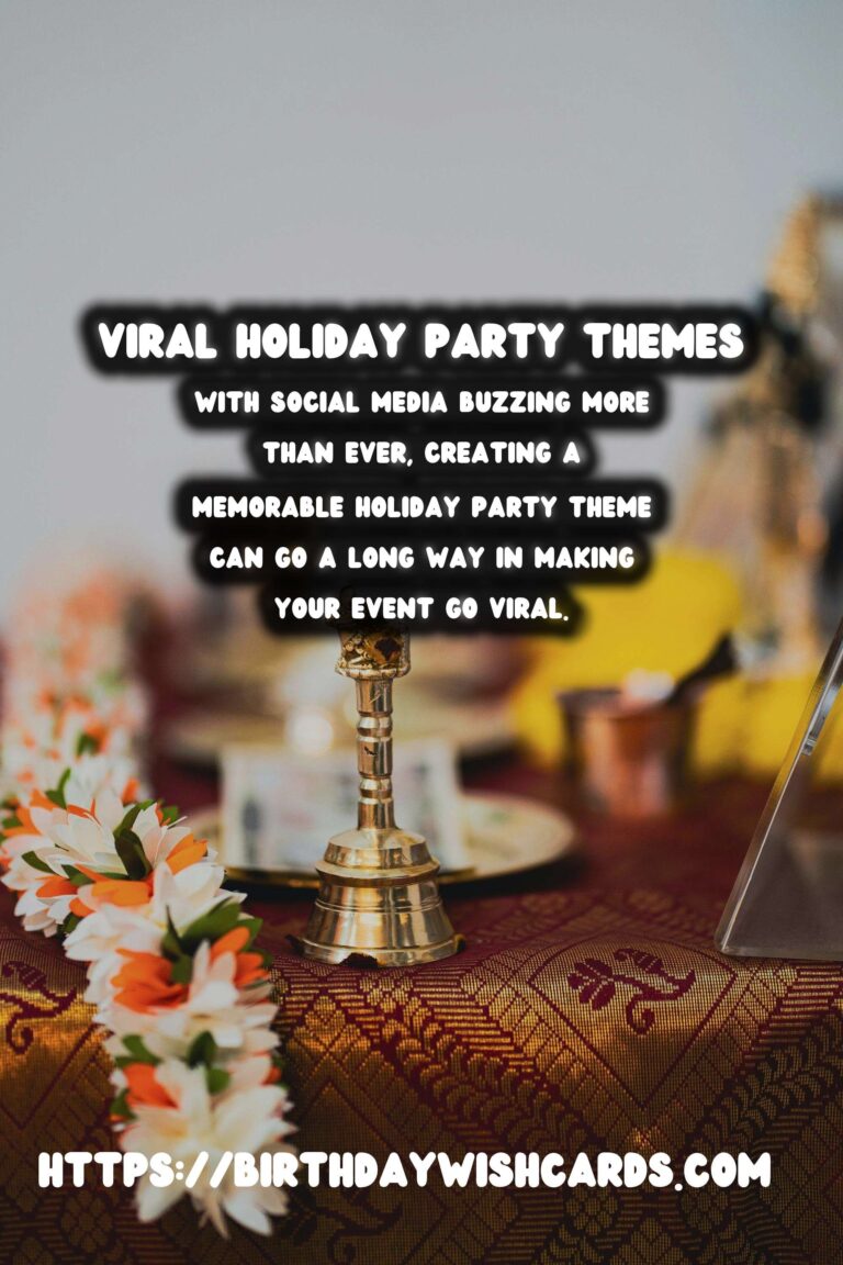 Dynamic Holiday Party Themes That Go Viral