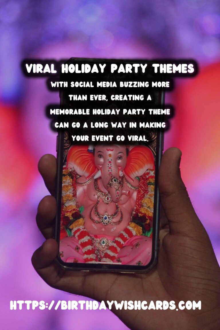 Dynamic Holiday Party Themes That Go Viral