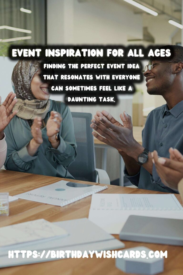 Effortless Global Event Inspiration For Every Age Group