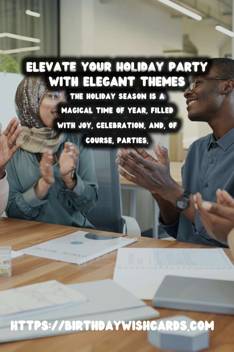 Elegant Holiday Party Themes That Shine