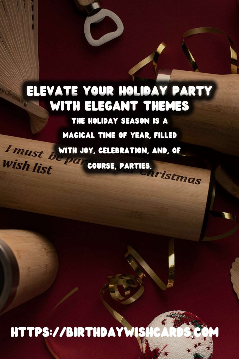 Elegant Holiday Party Themes That Shine