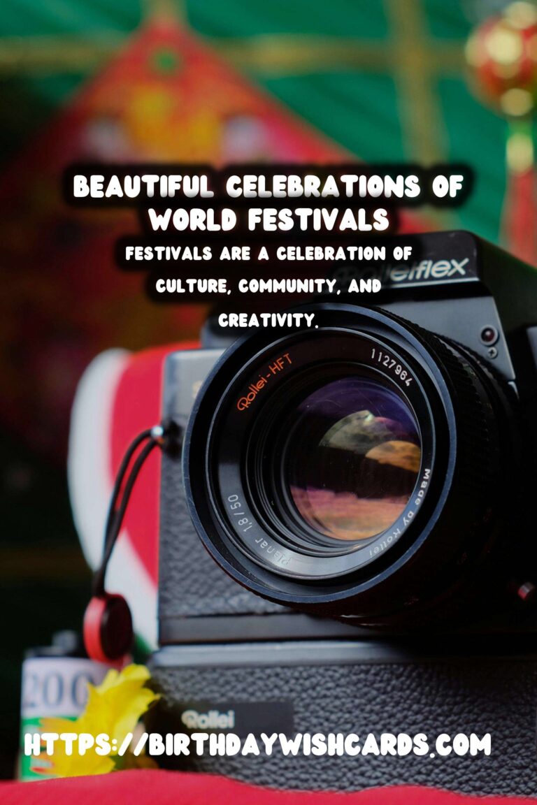 Elegant Ways to Design World Festival Traditions