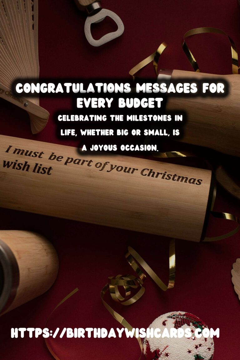 Enriching Congratulations Messages For Every Budget