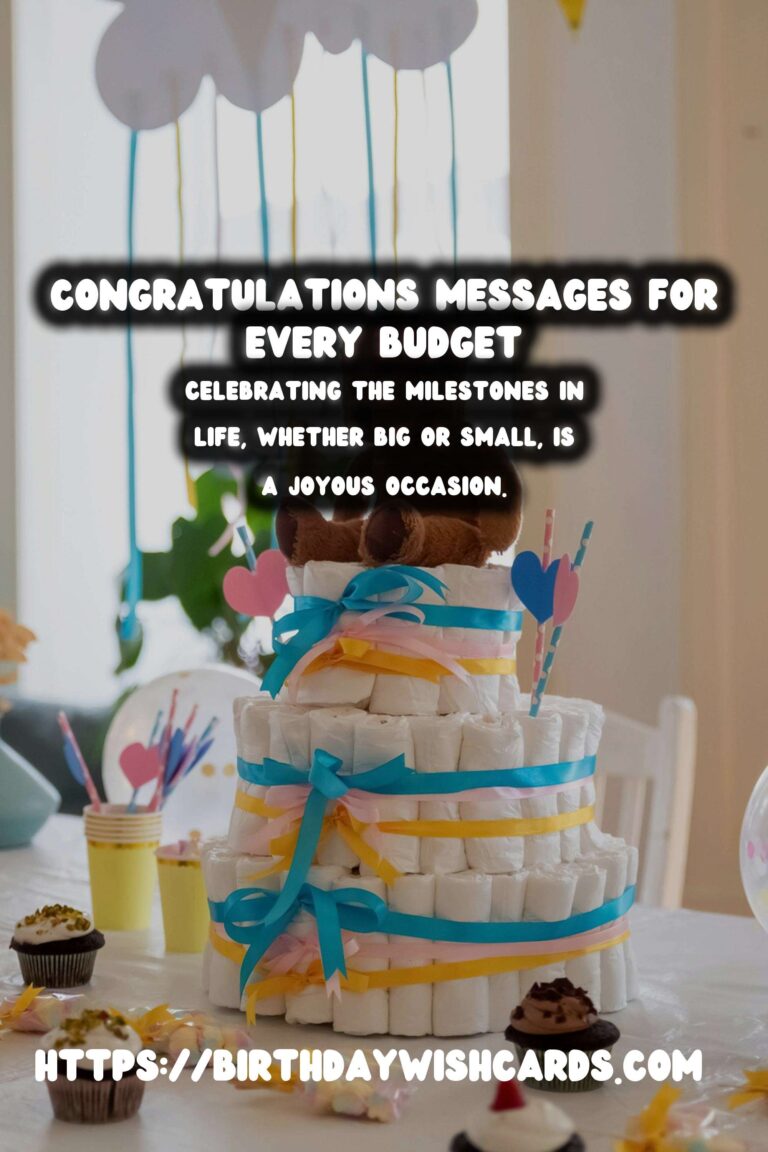 Enriching Congratulations Messages For Every Budget