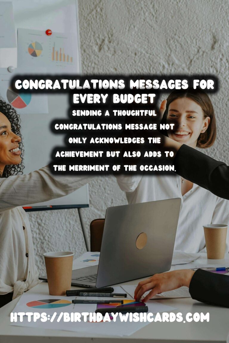 Enriching Congratulations Messages For Every Budget