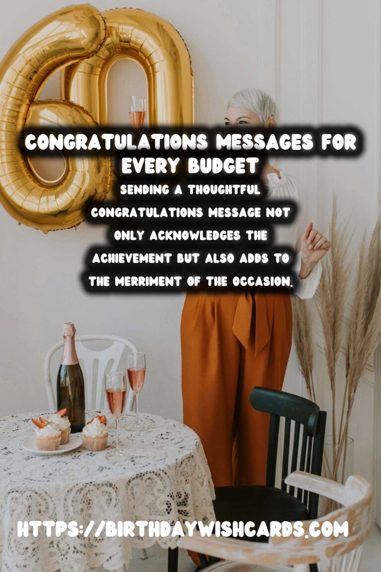 Enriching Congratulations Messages For Every Budget