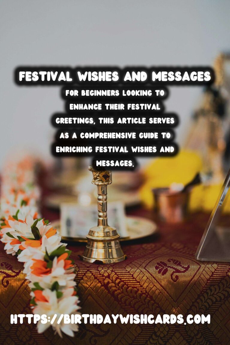 Enriching Festival Wishes and Messages For Beginners