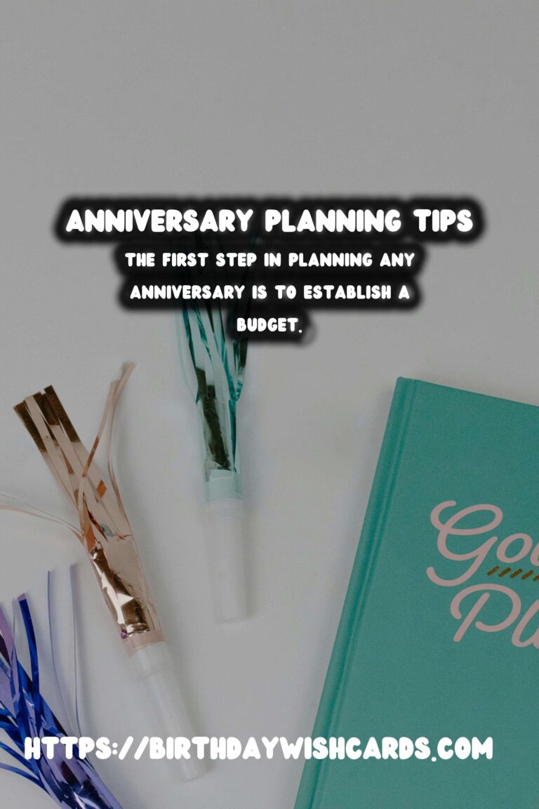 Essential Anniversary Planning Tips For Beginners