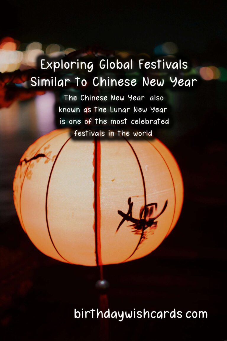 Famous Festivals Similar to Chinese New Year