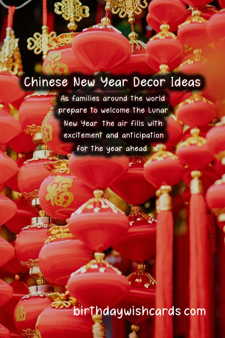 Festive Seasonal Decor Ideas for Chinese New Year