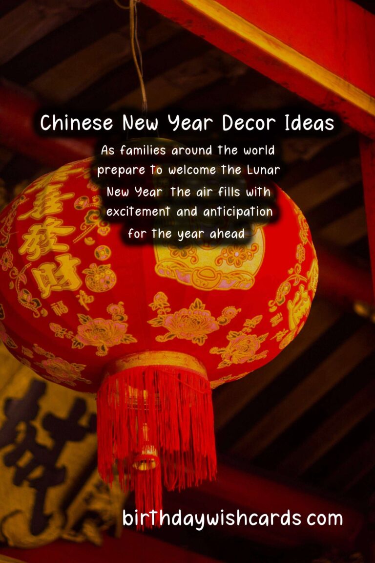 Festive Seasonal Decor Ideas for Chinese New Year