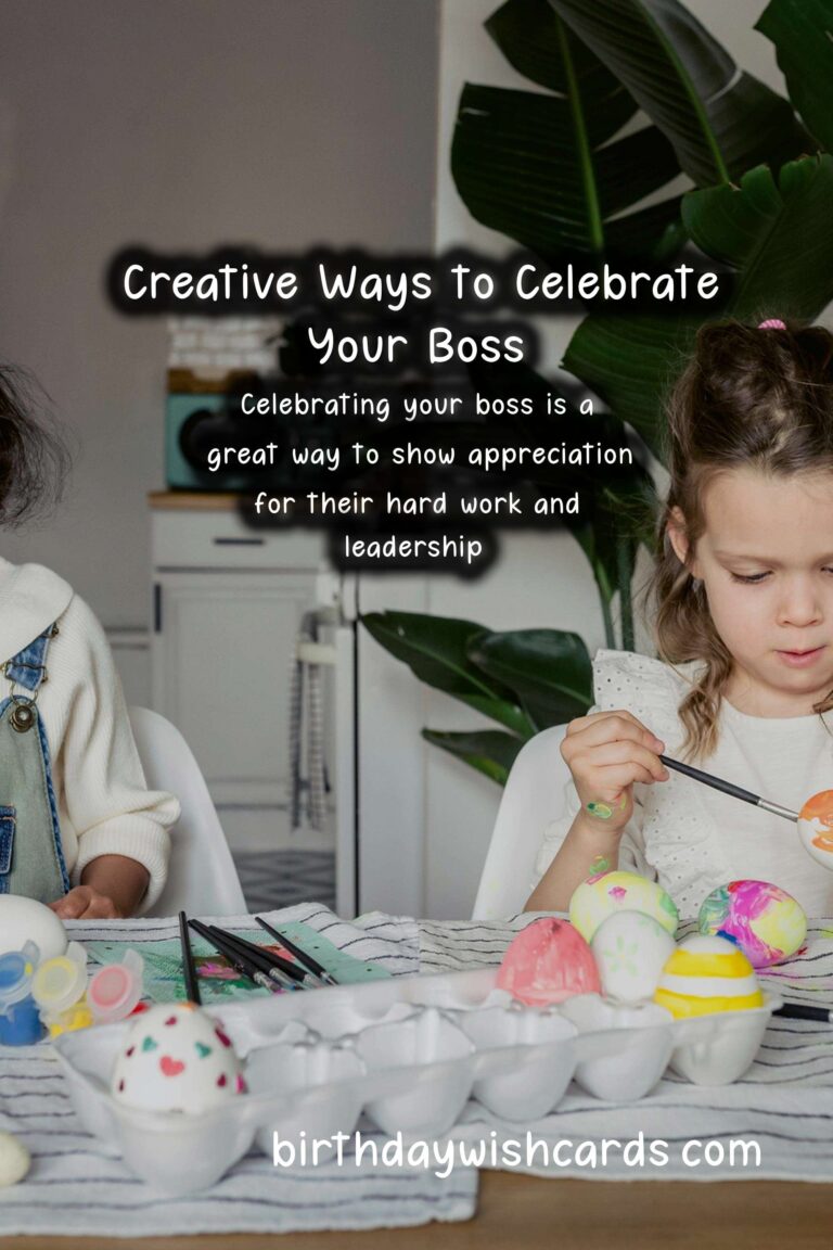 Fun Activities to Celebrate Bosses