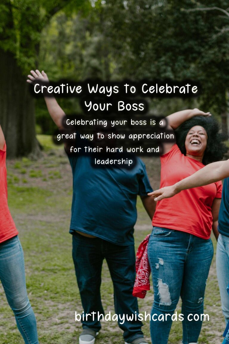 Fun Activities to Celebrate Bosses