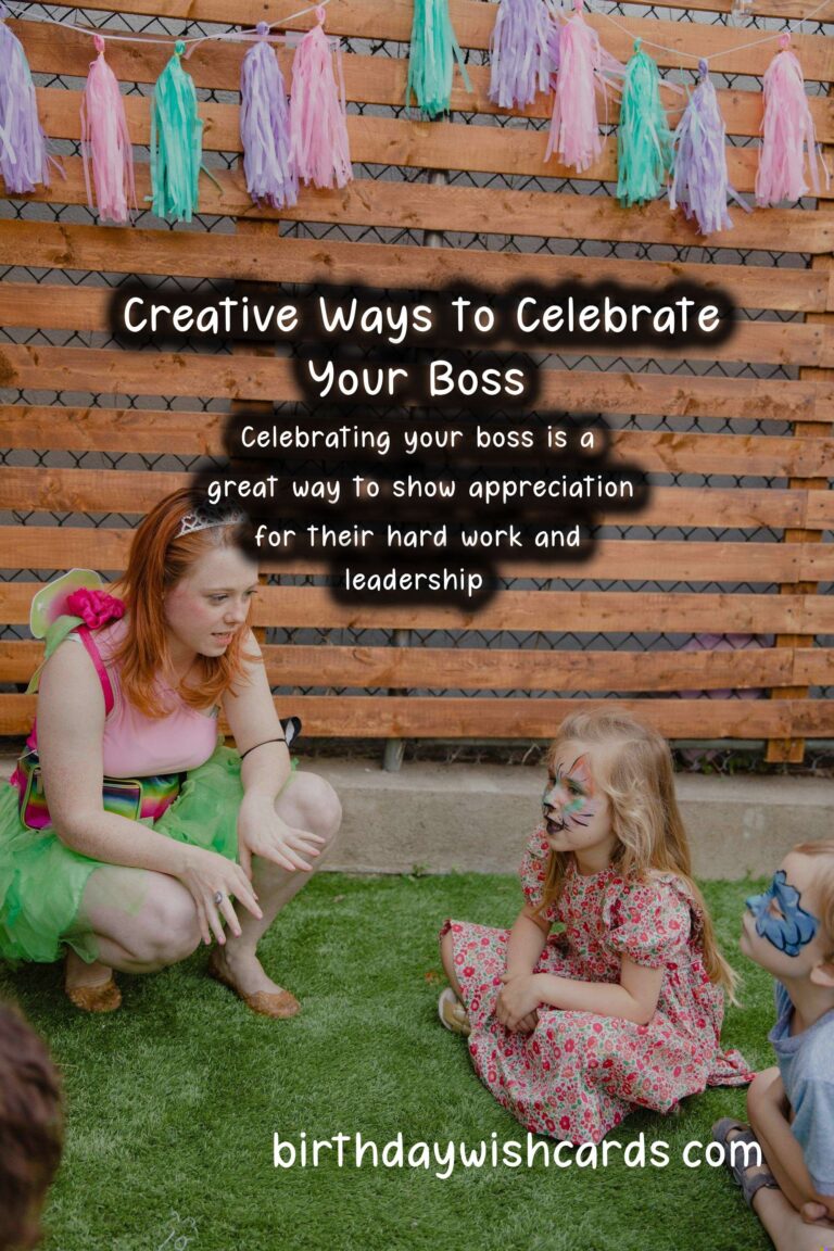 Fun Activities to Celebrate Bosses