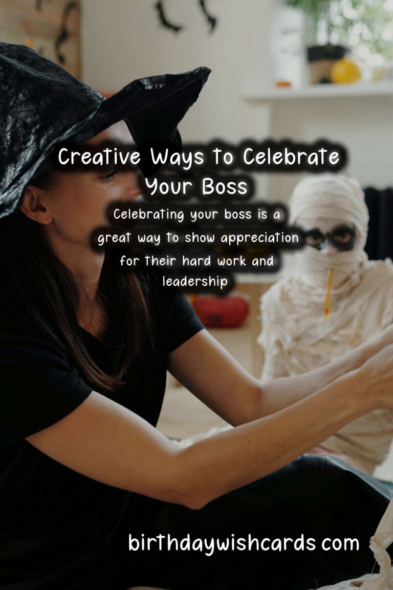 Fun Activities to Celebrate Bosses