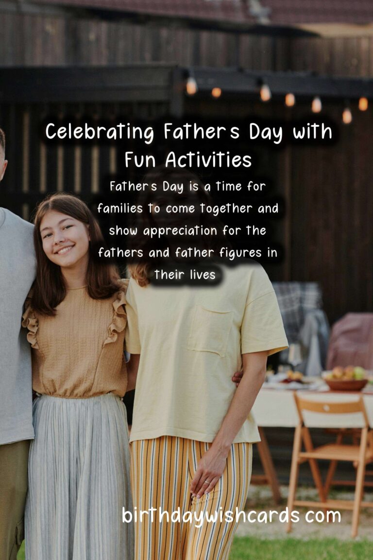 Fun Activities to Celebrate Father’s Day