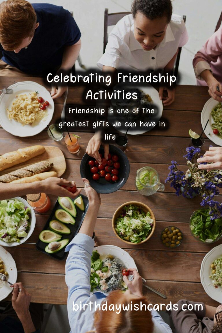 Fun Activities to Celebrate Friends