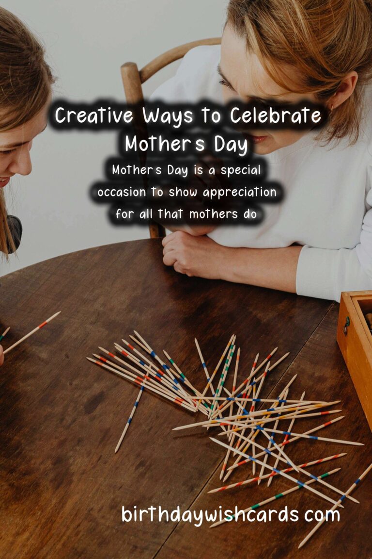 Fun Activities to Celebrate Mom