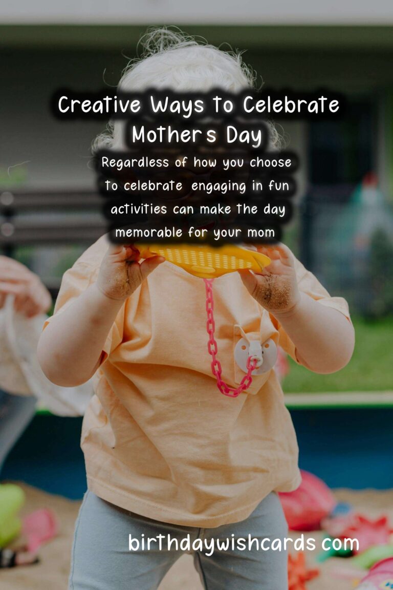 Fun Activities to Celebrate Mom