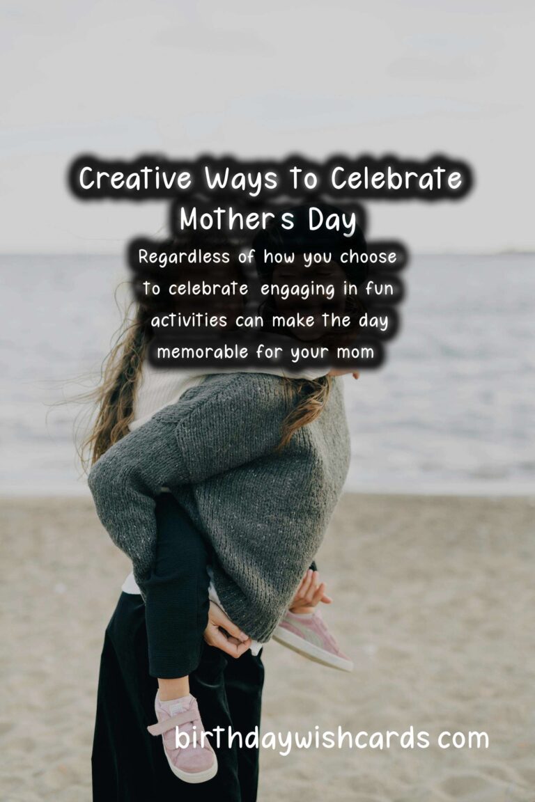 Fun Activities to Celebrate Mom