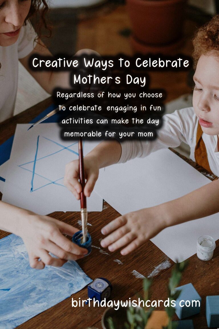 Fun Activities to Celebrate Mom