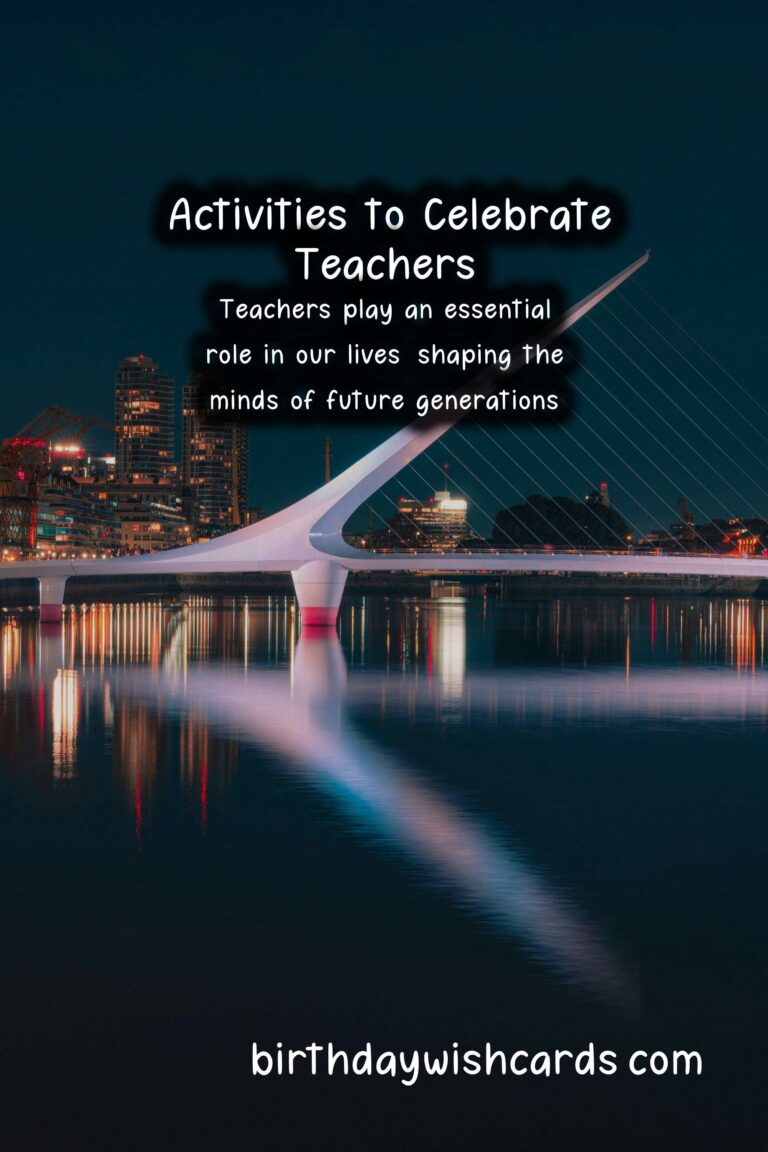 Fun Activities to Celebrate Teachers