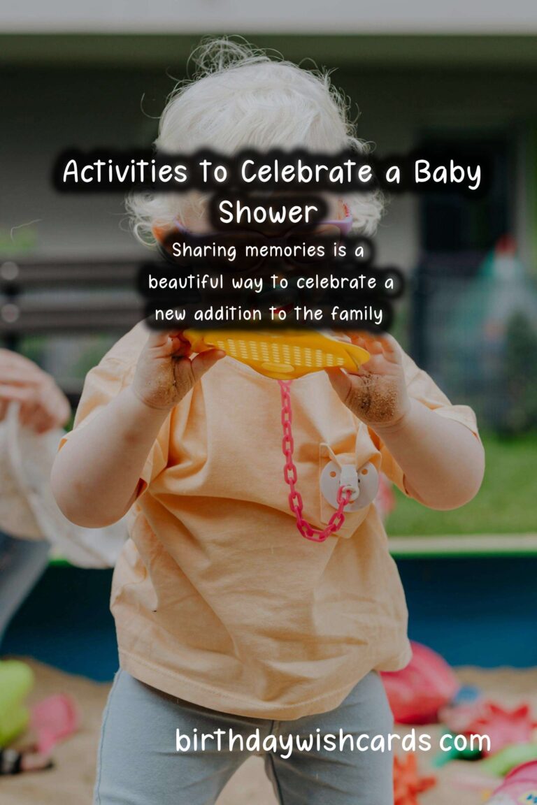 Fun Activities to Celebrate a Baby Shower