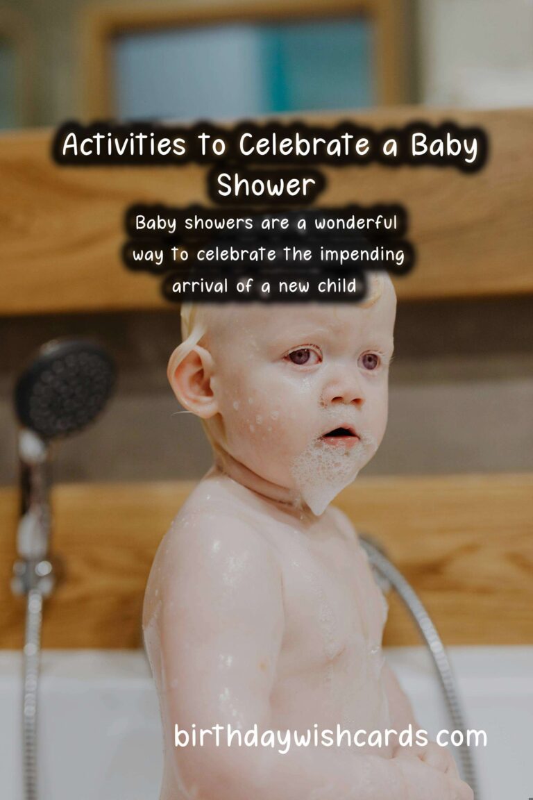Fun Activities to Celebrate a Baby Shower