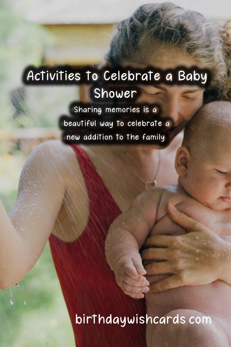 Fun Activities to Celebrate a Baby Shower